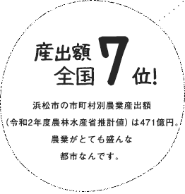 産出額全国4位！※平成18年データ…以後統計がありません